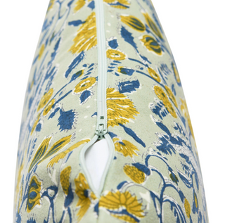 Cotton Pillow with Floral Pattern