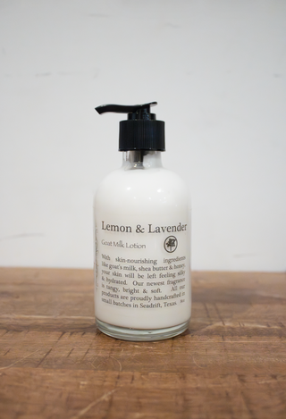 8 oz Lemon & Lavender Goat Milk Lotion