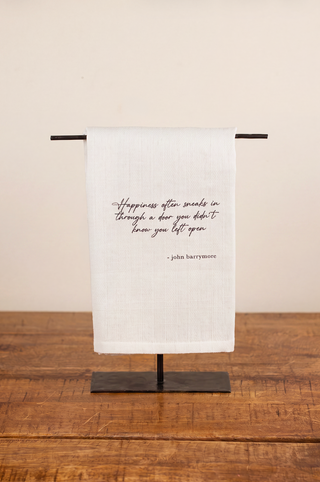 Happiness Sneaks Through Tea Towel