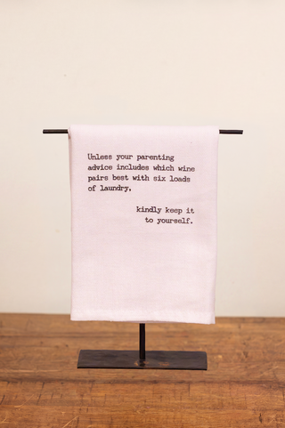 Parenting Advice Tea Towel