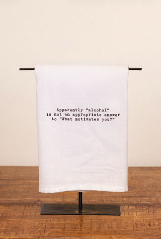 Alcohol Answer Tea Towel