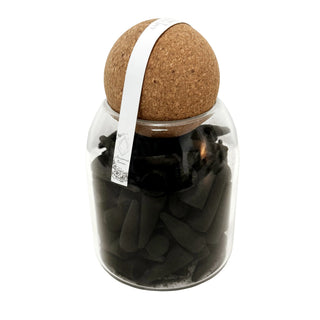 Amethyst & Iris Incense Cones In Jar: 100 pc
