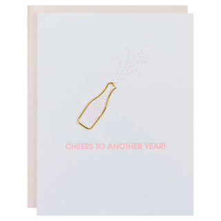 Cheers to Another Year Paper Clip Card