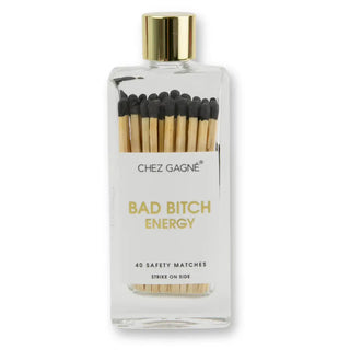 Bad Bitch Energy Glass Bottle Matches
