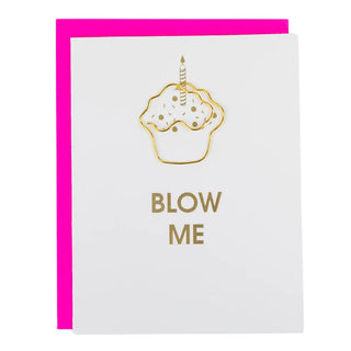 Blow Me Paper Clip Card