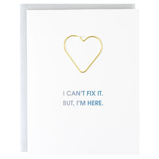 I Can't Fix It Paper Clip Card