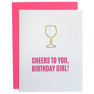 Cheers To You Birthday Girl Card