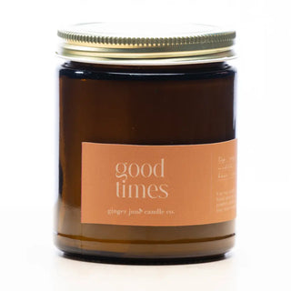 Good Times Essential Oil Soy Candle in Glass Jar