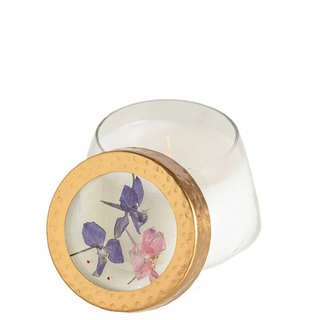 Roman Lavender Petite Pressed Floral Candle - 4.5 oz