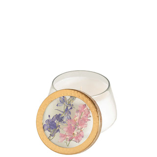 Roman Lavender Pressed Floral Accent Candle 10 oz