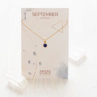 Birthstone Necklace September | Sapphire