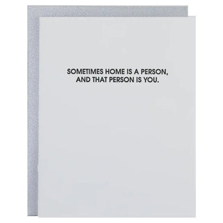 Home Is A Person Card