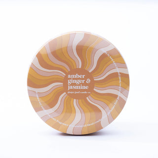 Groovy Swirl Tin Candle : Amber + Ginger + Jasmine