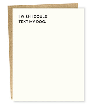 Text Dog Card